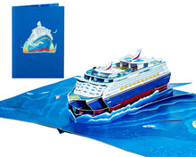 Load image into Gallery viewer, Cruise Ship - WOW 3D Pop Up Greeting Card