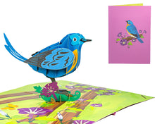 Load image into Gallery viewer, Eastern Bluebird - WOW 3D Pop Up Greeting Card