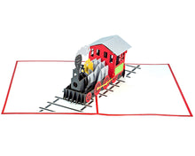 Load image into Gallery viewer, Classic Steam Train - 3D Pop Up Greeting Card