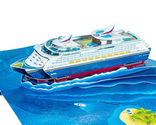 Load image into Gallery viewer, Cruise Ship - WOW 3D Pop Up Greeting Card