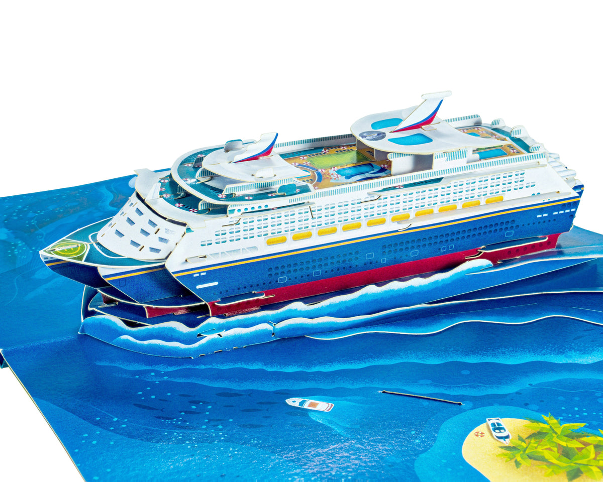 Cruise Ship - WOW 3D Pop Up Greeting Card - Image 4