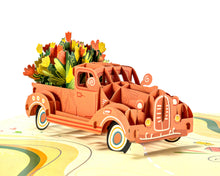 Load image into Gallery viewer, Tulip Flower Truck - WOW 3D Pop Up Greeting Card