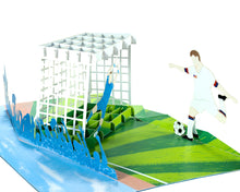 Load image into Gallery viewer, Soccer Player - WOW 3D Pop Up Greeting Card