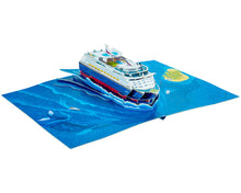 Load image into Gallery viewer, Cruise Ship - WOW 3D Pop Up Greeting Card
