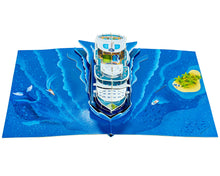 Load image into Gallery viewer, Cruise Ship - WOW 3D Pop Up Greeting Card