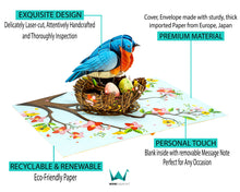 Load image into Gallery viewer, Bluebird Nest - WOW 3D Pop Up Greeting Card