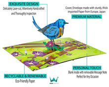 Load image into Gallery viewer, Eastern Bluebird - WOW 3D Pop Up Greeting Card