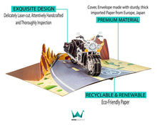 Load image into Gallery viewer, Motorbike - WOW 3D Pop Up Card