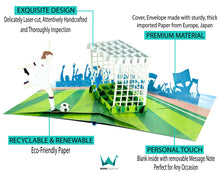 Load image into Gallery viewer, Female Soccer Player - WOW 3D Pop Up Greeting Card