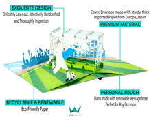 Load image into Gallery viewer, Soccer Player - WOW 3D Pop Up Greeting Card