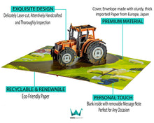 Load image into Gallery viewer, Tractor (NEW) - WOW 3D Pop Up Greeting Card