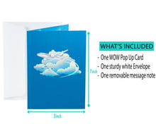 Load image into Gallery viewer, Airplane To The Sky - WOW 3D Pop Up Card