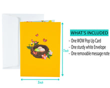 Load image into Gallery viewer, Bluebird Nest - WOW 3D Pop Up Greeting Card