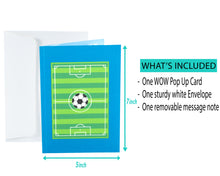 Load image into Gallery viewer, Female Soccer Player - WOW 3D Pop Up Greeting Card