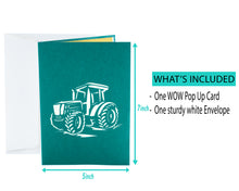 Load image into Gallery viewer, Tractor - WOW 3D Pop Up Greeting Card