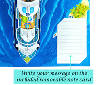 Load image into Gallery viewer, Cruise Ship - WOW 3D Pop Up Greeting Card