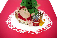 Load image into Gallery viewer, Christmas Santa, Giftboxes, Tree