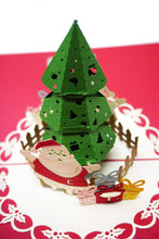 Load image into Gallery viewer, Christmas Santa, Giftboxes, Tree