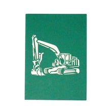 Load image into Gallery viewer, Excavator - WOW 3D Pop Up Greeting Card