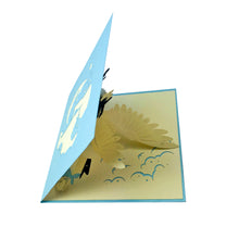 Load image into Gallery viewer, Baby and Stork (Blue) - WOW 3D Pop Up Card