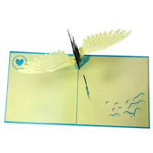 Load image into Gallery viewer, Baby and Stork (Blue) - WOW 3D Pop Up Card