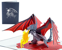 Load image into Gallery viewer, Dragon Fire - WOW 3D Pop Up Card