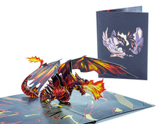 Load image into Gallery viewer, Inferno Legendary Dragon - 3D Pop Up Greeting Card
