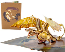 Load image into Gallery viewer, Mountain Legendary Dragon - 3D Pop Up Greeting Card
