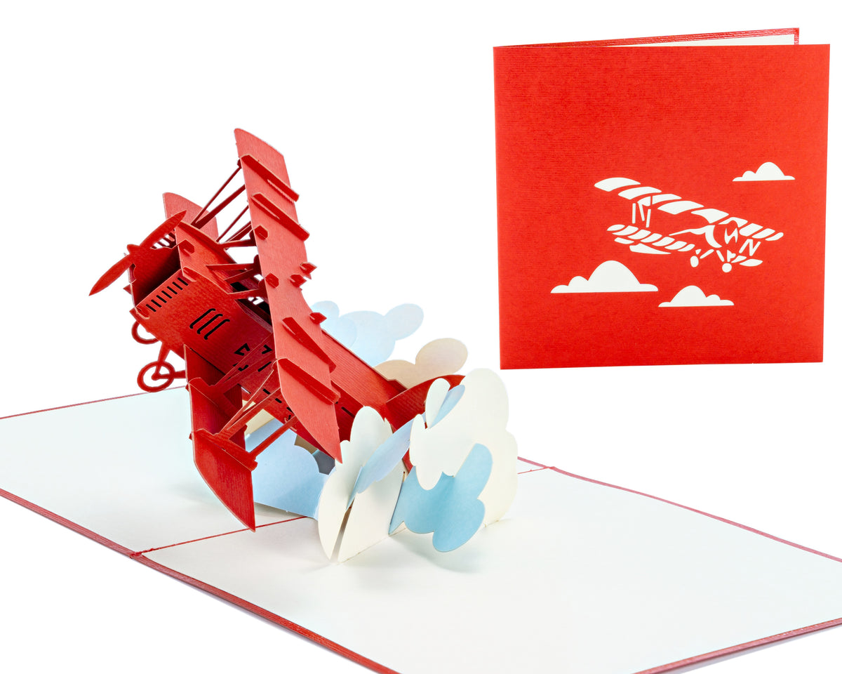 Red Airplane - WOW 3D Pop Up Card - Image 2