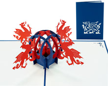 Load image into Gallery viewer, Welsh Dragon - WOW 3D Pop Up Card