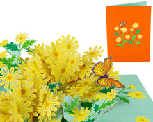 Load image into Gallery viewer, Yellow Garden Daisy - WOW 3D Pop Up Greeting Card