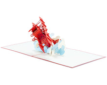 Load image into Gallery viewer, Red Airplane - WOW 3D Pop Up Card