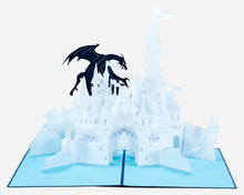 Load image into Gallery viewer, Dragon Castle - 3D Pop Up Greeting Card