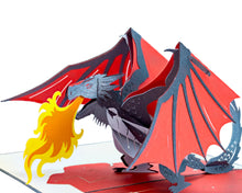 Load image into Gallery viewer, Dragon Fire - WOW 3D Pop Up Card