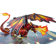 Load image into Gallery viewer, Inferno Legendary Dragon - 3D Pop Up Greeting Card
