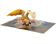 Load image into Gallery viewer, Mountain Legendary Dragon - 3D Pop Up Greeting Card