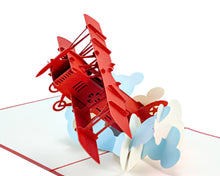 Load image into Gallery viewer, Red Airplane - WOW 3D Pop Up Card