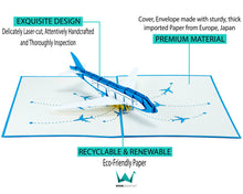 Load image into Gallery viewer, Airplane - WOW 3D Pop Up Card