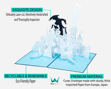 Load image into Gallery viewer, Dragon Castle - 3D Pop Up Greeting Card