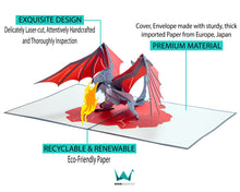Load image into Gallery viewer, Dragon Fire - WOW 3D Pop Up Card