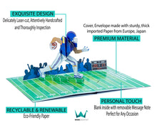 Load image into Gallery viewer, American Football Player - WOW 3D Pop Up Card