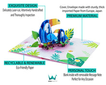 Load image into Gallery viewer, Toucan Bird - WOW 3D Pop Up Greeting Card