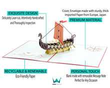 Load image into Gallery viewer, Viking Ship - WOW 3D Pop Up Card