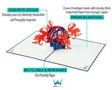 Load image into Gallery viewer, Welsh Dragon - WOW 3D Pop Up Card