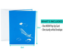 Load image into Gallery viewer, Airplane - WOW 3D Pop Up Card