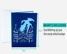 Load image into Gallery viewer, Dragon Castle - 3D Pop Up Greeting Card