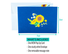 Load image into Gallery viewer, Sunflower Vase - WOW 3D Pop Up Greeting Card
