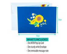 Load image into Gallery viewer, Sunflower Vase - WOW 3D Pop Up Greeting Card