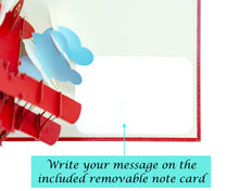 Load image into Gallery viewer, Red Airplane - WOW 3D Pop Up Card