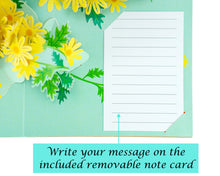 Load image into Gallery viewer, Yellow Garden Daisy - WOW 3D Pop Up Greeting Card